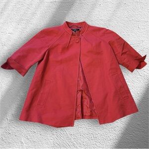 Talbots Vibrant Red Women's Cape Size 4P